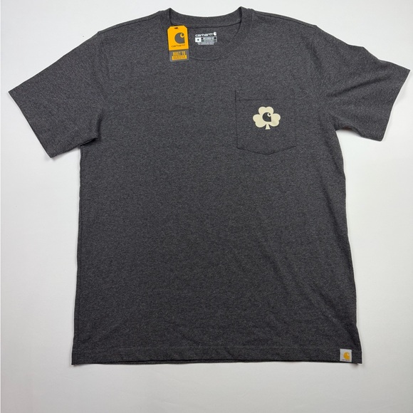 Carhartt Men's Charcoal Tee with Graphic Print - Picture 2 of 3